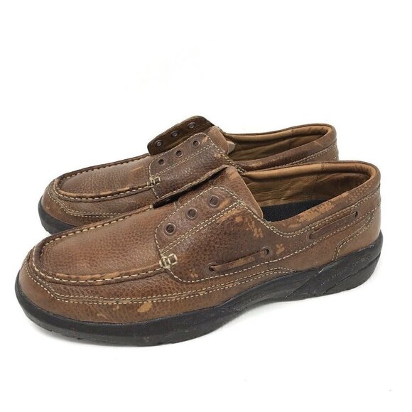 DR COMFORT Patrick Brown Leather Shoes 11.5 - Picture 4 of 8
